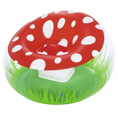 Bestway 1.12m x 1.12m x 66cm mighty mushroom air chair (1 chair, repair patch) age 6